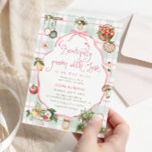 Beautigend gepflegt mit Liebe Girl Babydusche Einladung