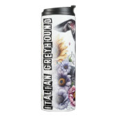 Beautilul Greyhound Dog Thermosbecher (Nach links gedreht)
