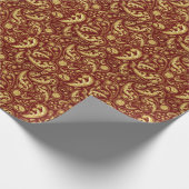 Beautistvoll ethnisch luxuriös Gemustert Geschenkpapier (Ecke)