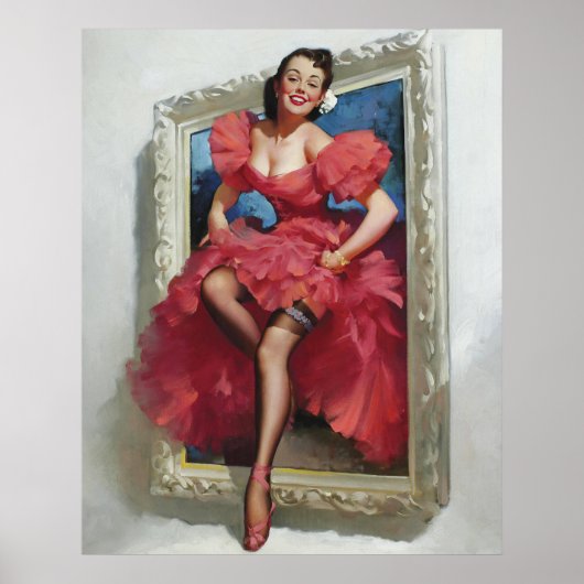 Beautìul Women Button raus Poster (Vorne)