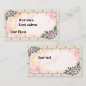 Beautizianische Rose Visitenkarte (Vorne/Hinten)