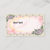 Beautizianische Rose Visitenkarte (Rückseite)