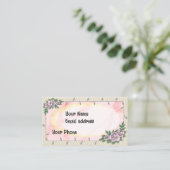 Beautizianische Rose Visitenkarte (Stehend Vorderseite)
