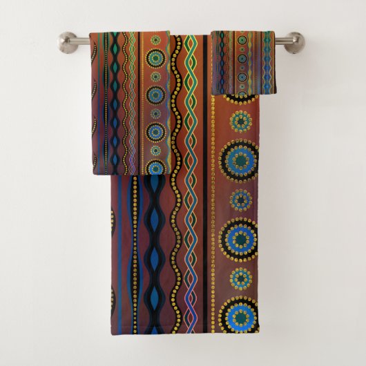 Beautuful lichtdurchlässiges Stammes- Muster Badhandtuch Set (Insitu)