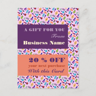 Beauty Accessoires Beautician & Friseur Girly Postkarte