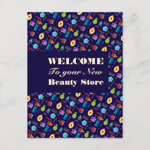 Beauty Accessoires Beautician & Friseur Girly Postkarte