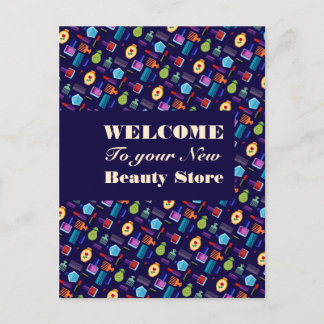 Beauty Accessoires Beautician & Friseur Girly Postkarte