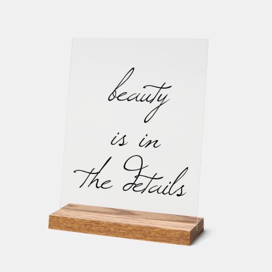 Beauty Acrylic-Zeichen Acrylschild (Winkel)