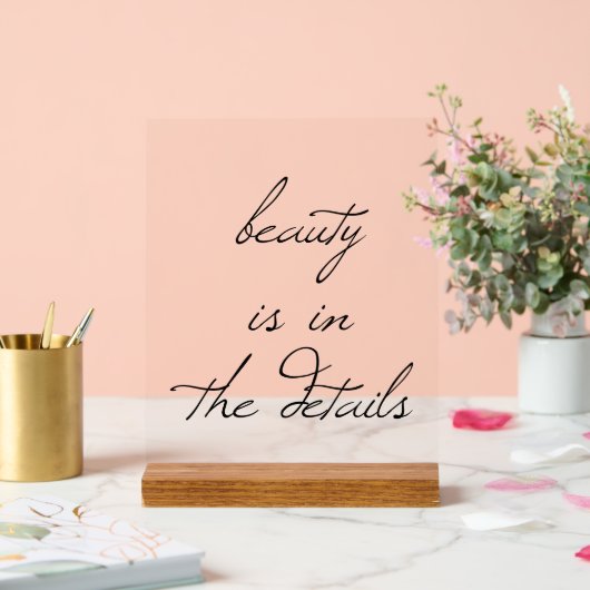 Beauty Acrylic-Zeichen Acrylschild (Hochzeit)