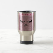 Beauty Aesthetic Pink Glam Travel Mug Reisebecher (Mittel)