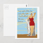 Beauty am Strand Postkarte (Vorne/Hinten)