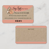 Beauty/Animal Business Card Visitenkarte (Vorne/Hinten)