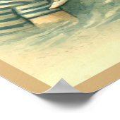 Beauty Bade 1908 Postkarte Poster (Ecke)