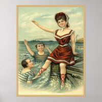 Beauty Bade 1908 Postkarte