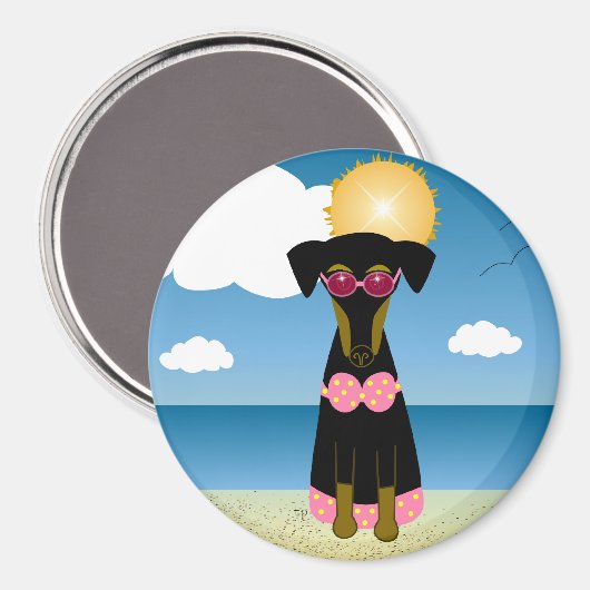 Beauty Baden Magnet (Vorderseite/Rückseite)