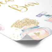 Beauty Bar Glitz & Glam Wellness-Center Geburtstag Poster (Ecke)
