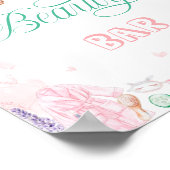 Beauty Bar Wellness-Center Party Girl Poster (Ecke)