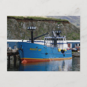 Beauty Bay, Crab Boat im niederländischen Hafen, A Postkarte