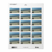 Beauty Beach Adressaufkleber (Vorne)