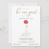 Beauty & Beast Ankündigung Datum freihalten 12x18 (Vorderseite)