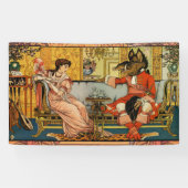 Beauty Beast Classic Fairy Tale Zeichen Banner (Horizontal)