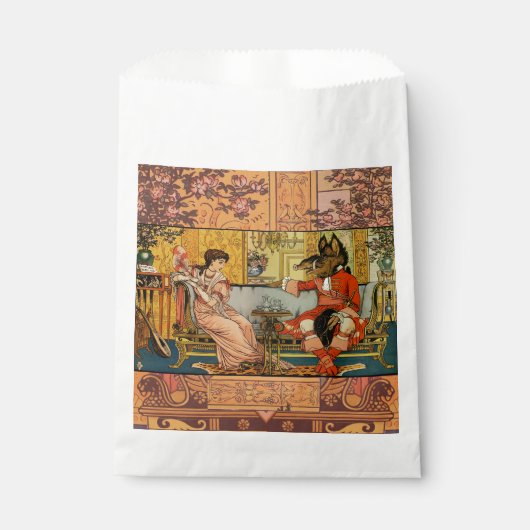 Beauty Beast Classic Fairy Tale Zeichen Geschenktütchen (Vorderseite)