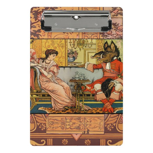 Beauty Beast Classic Fairy Tale Zeichen Mini Klemmbrett (Vorderseite)