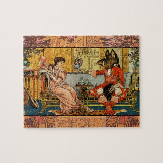 Beauty Beast Classic Fairy Tale Zeichen Puzzle (Horizontal)