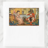 Beauty Beast Classic Fairy Tale Zeichen Rechteckiger Aufkleber (Tasche)