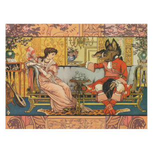 Beauty Beast Classic Fairy Tale Zeichen Tischdecke