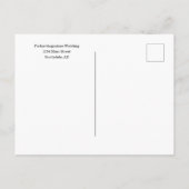 Beauty & Beast Event Save the Date Ankündigungspostkarte (Rückseite)