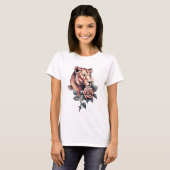 Beauty behauptet: Lioness and Rose T-Shirt (Vorne ganz)