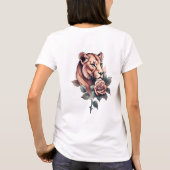 Beauty behauptet: Lioness and Rose T-Shirt (Rückseite)
