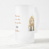 Beauty Beholder Beer Stein Mattglas Bierglas (VorderseiteRechts)