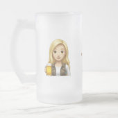 Beauty Beholder Beer Stein Mattglas Bierglas (Links)
