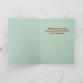 Beauty Beileid Grußkarte Wasserfarbe Karte (Innenseite)