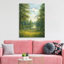 Beauty Beyond the Pain Stretched Leinwand Print