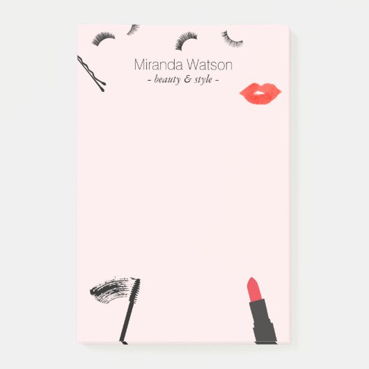 Beauty Biz Eyelashes Post-it Klebezettel (Vorderseite)