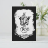 Beauty bleibt Note Card Dankeskarte (Stehend Vorderseite)
