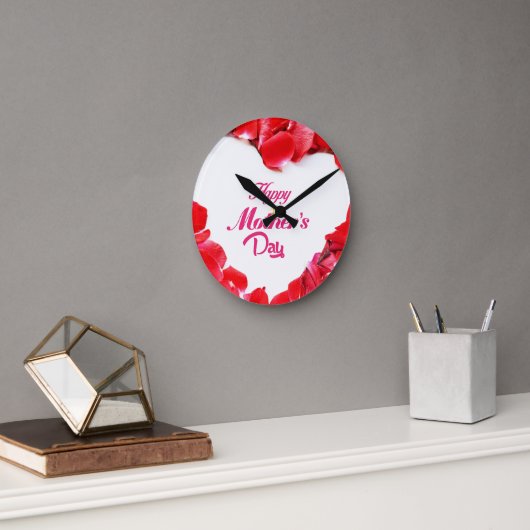 Beauty Bloom Blume Runde Wanduhr (Büro)
