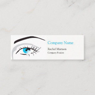 Beauty Blue Eye und Lashes Mini Visitenkarte