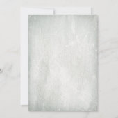 Beauty Blue Rose Dome Winter Floral Brautparty Einladung (Rückseite)