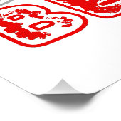 Beauty Blume Line Art Typografy Design Poster (Ecke)