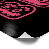 Beauty Blume Line Art Typografy Poster (Ecke)