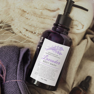 Beauty Body Waschlabel Lavendel oder Sonderanferti Weinetikett