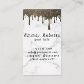 Beauty Bokeh Shine Glitzer Sparkling Business Card Visitenkarte (Rückseite)