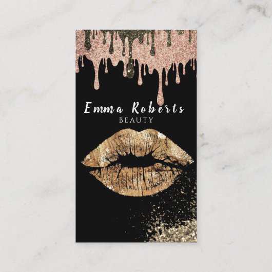 Beauty Bokeh Shine Glitzer Sparkling Business Card Visitenkarte (Vorderseite)