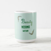 Beauty Botanical Typography Kaffeetasse (Mittel)
