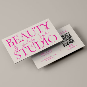 Beauty-Boutique-Branding-Ästhetik Pink Sand Visitenkarte