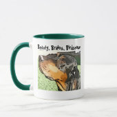 Beauty, Brains, Birdsense Gordon Setter Ceramc Mug Tasse (Links)